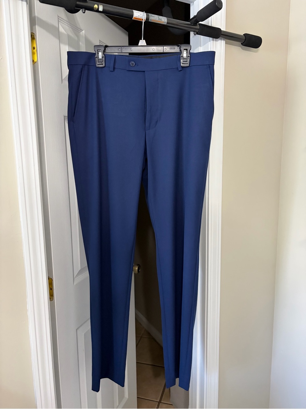 Egara Men's Navy Suit Dress Pants